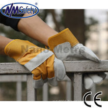 NMSAFETY Gants de travail en cuir fendu de vache